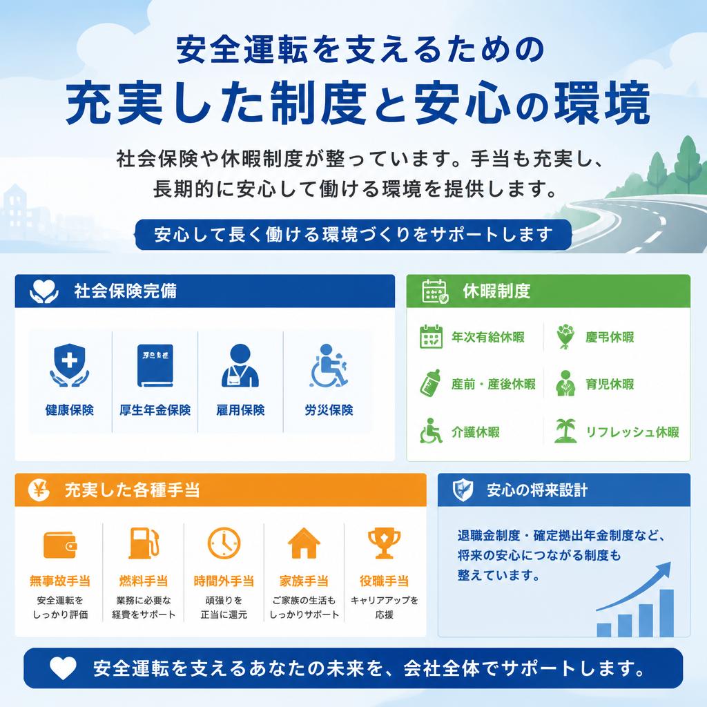 安心・充実の福利厚生