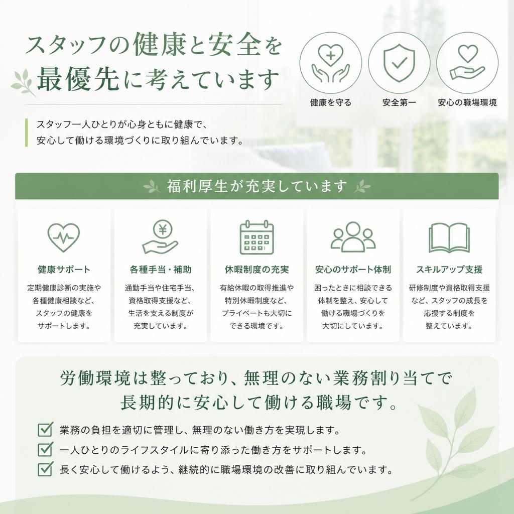 4. 安心して働ける環境