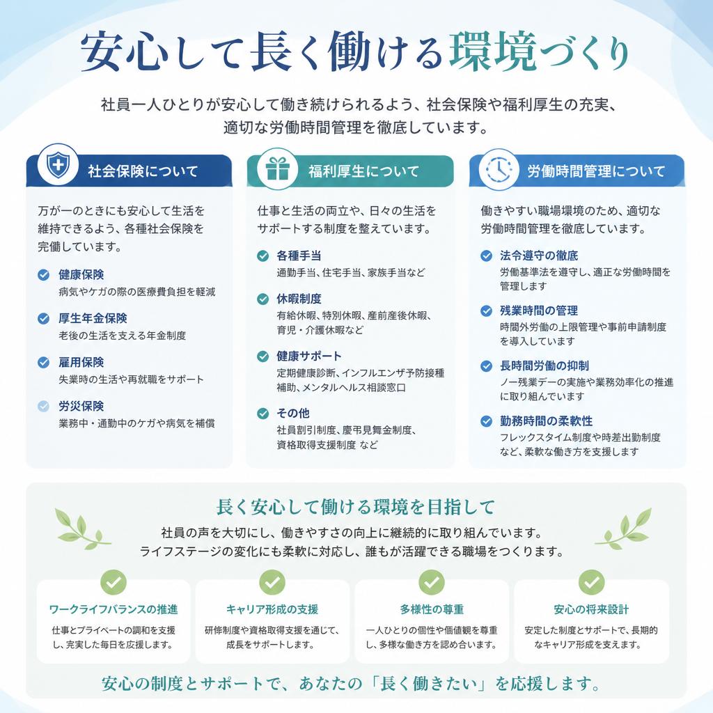 安心して働ける環境